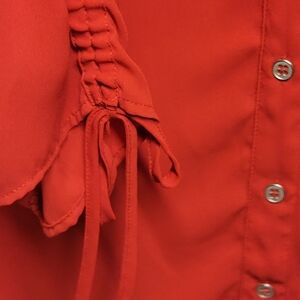 New York & Co medium red blouse